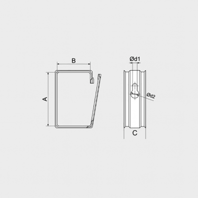 OBEJMA KABLOWA CH DUŻA 85X55MM /opk=50szt./ 95580CH CELO (95580CH)